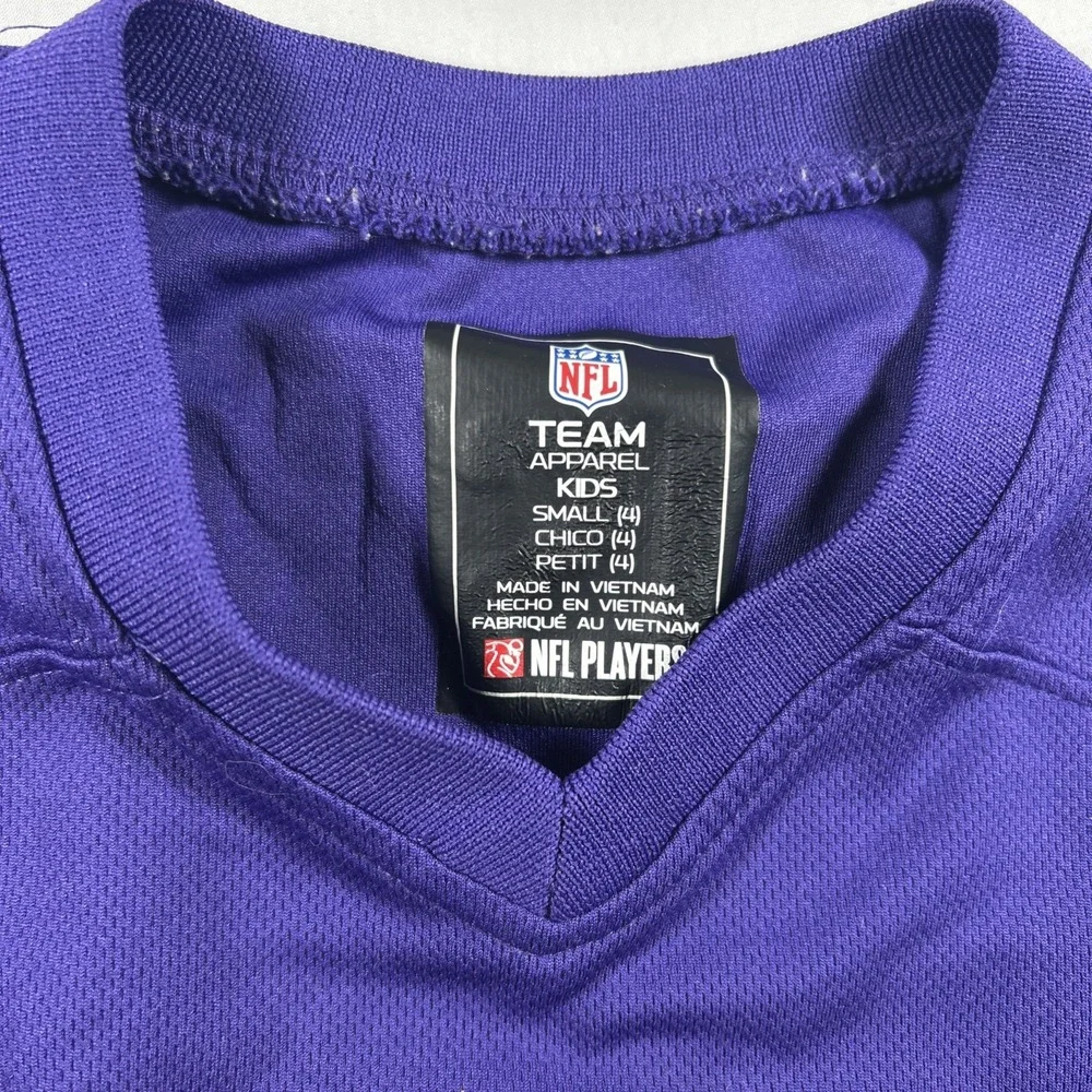 Nike Minnesota Vikings Kirk Cousins 8 Jersey Toddler Kids Small Purple NFL